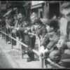 Circus Comes to Town - Elephants walking Down Street Newsreel